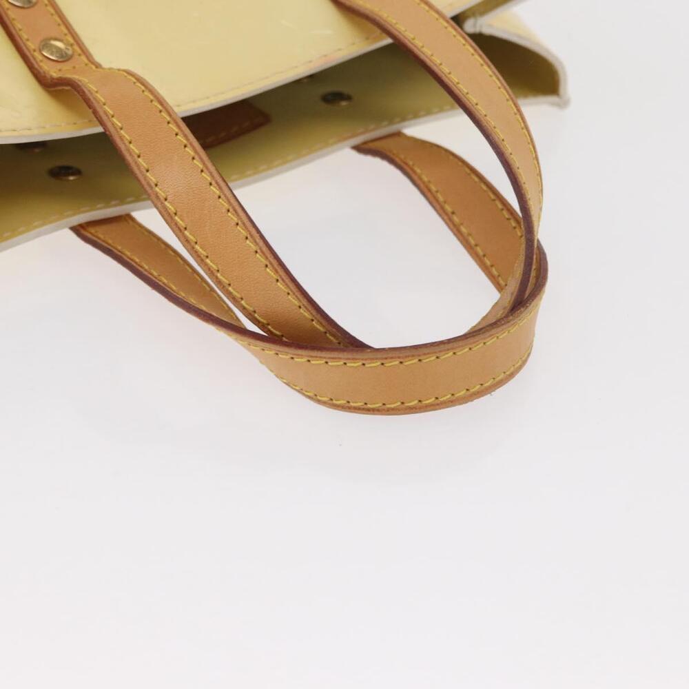 LOUIS VUITTON Monogram Vernis Reade PM Hand Bag Perle M91336 LV Auth 154363 - Picture 8 of 16